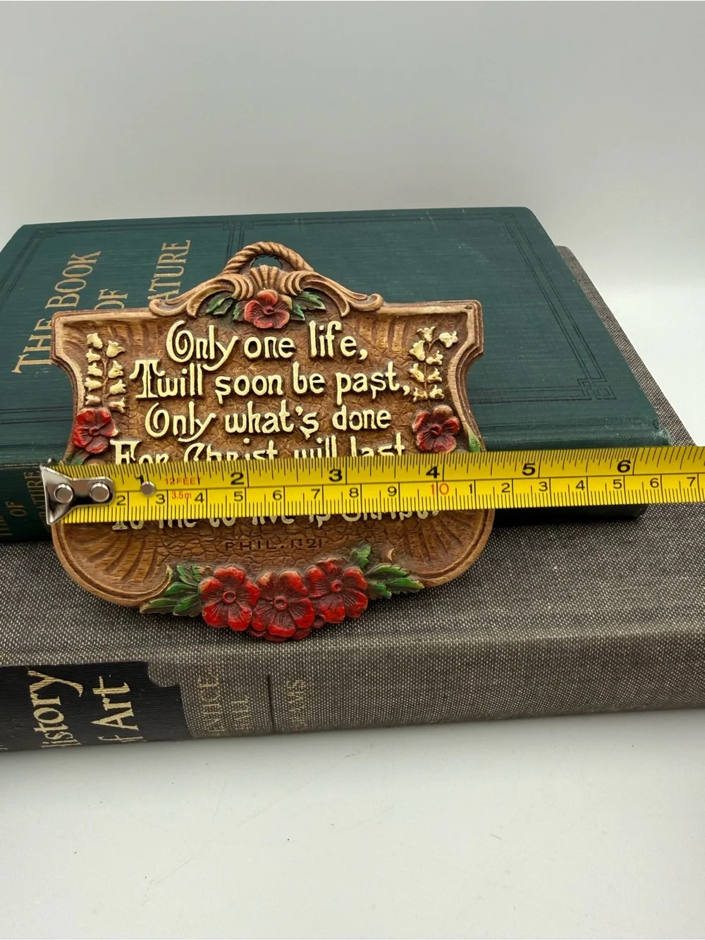 Vintage Scriptural Wall Plaque Warner Press Made in USA
